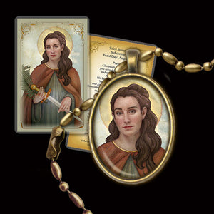 St. Susanna Pendant & Holy Card Gift Set