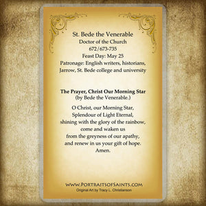 St. Bede the Venerable Holy Card