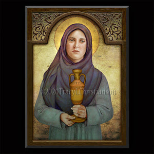 St. Sophia, Mother of Orphans Plaque & Holy Card Gift Set