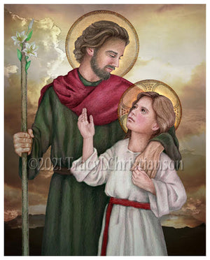 St. Joseph, Protector of Christ Print