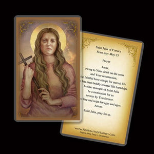 St. Julia of Corsica Holy Card
