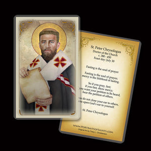 St. Peter Chrysologus Holy Card