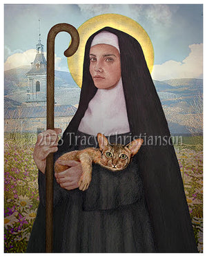 St. Gertrude of Nivelles Print